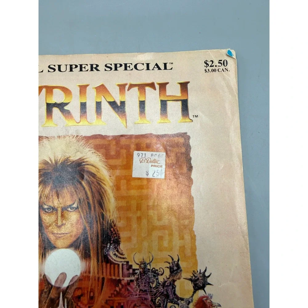 Marvel Super Special 40 Labyrinth Movie Adaptation Comic 1986 David Bowie